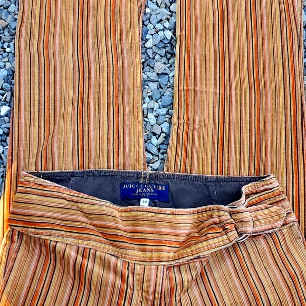 Vintage Juicy Couture Jeans Corduroy Flared Pants Womens 29